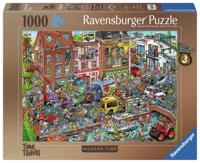 Puzzel ravensburger ray's comic modern time 1000st - thumbnail