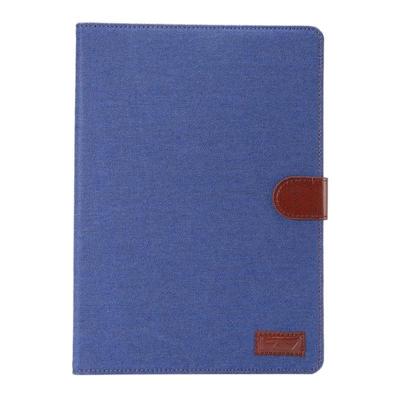 Samsung Galaxy Tab A 8.0 / T350 horizontaal Tweekleurig Jeans structuur PU leren Flip Hoesje met houder en opbergruimte voor pinpassen & geld (donker Samsung Galaxy Tab A 8.0 / T350 horizontaal Tweekleurig Jeans structuur PU leren Flip Hoesje met houder en opbergruimte voor pinpassen & geld (donker