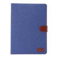 Samsung Galaxy Tab A 8.0 / T350 horizontaal Tweekleurig Jeans structuur PU leren Flip Hoesje met houder en opbergruimte voor pinpassen & geld (donker - thumbnail