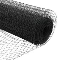 Zeshoekige Omheining Grijs Grijs 50 x 1 m Gegalvaniseerd staal - thumbnail