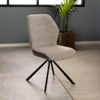Bendt Draaibare Eetkamerstoel 'Chandler' Bouclé, kleur Beige - thumbnail