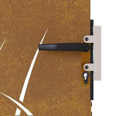 Poort 85x150 cm grasontwerp cortenstaal