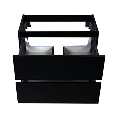 Wiesbaden Onderkast Marmaris 2 Laden 80 cm Exclusief Topblad Mat Zwart