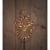 B.O.T. Outdoor Black Snowman On Stick 23X100 cm56Led Classic kerstverlichting Anna's Collection - Annas collection - thumbnail