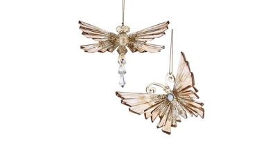 Gold Butterfly/Dragonfly 14,2 cm ASS kerstbal kerst Kurt S. Adler - Kurt s adler Gold Butterfly/Dragonfly 14,2 cm ASS kerstbal kerst Kurt S. Adler - Kurt s adler