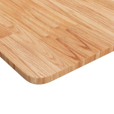 Tafelblad vierkant 70x70x1,5cm massief eiken lichtbruin
