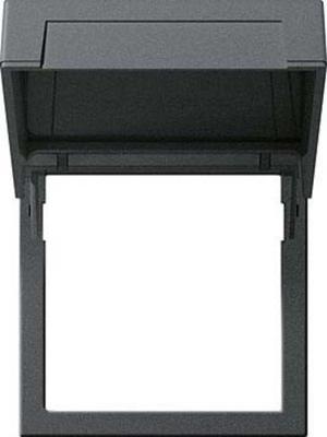 GIRA tussenring 45X45MM met klapdeksel zwart mat 55