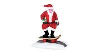 Lemax skateboard santa kerstdorp figuur type 2 2017 - thumbnail