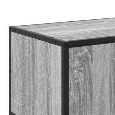 Tv-meubel 210x35x41 cm bewerkt hout grijs sonoma eikenkleurig