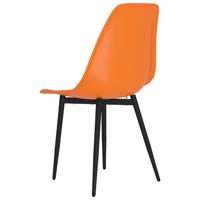Eetkamerstoelen 4 st PP oranje - thumbnail