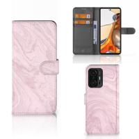 Xiaomi 11T | 11T Pro | Bookcase | Marble Pink - Origineel Cadeau Vriendin - thumbnail
