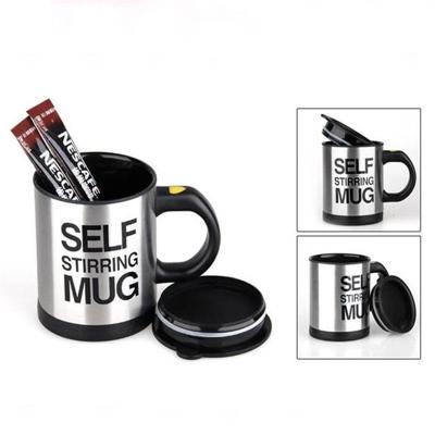 400ml mokken automatische elektrische zelf roeren mok Cup koffie melk mengen mok Smart roestvrijstaal SAP mix Cup Drinkware (zwart)