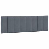 Bedframe zonder matras 160x200 cm fluweel donkergrijs - thumbnail