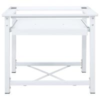 Wasmachineverhoger met uittrekbaar schap wit - thumbnail