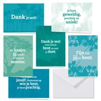 Dank je wel wenskaarten in box (Hardback) - thumbnail