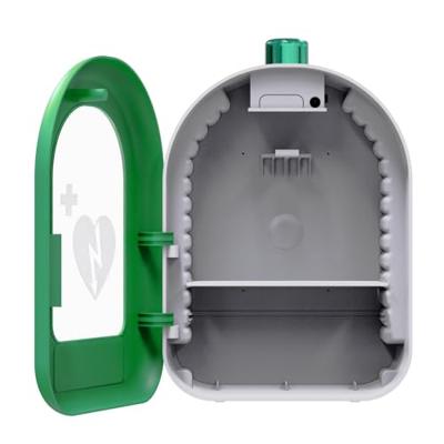 MEDX5 Universal AED-PVC-Innenwandkasten mit akustischem und optischem Alarm, grün Wandbox voor defibrillator Binnen PVC
