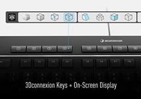 3Dconnexion Keyboard Pro with Numpad toetsenbord Kantoor USB + RF Wireless + Bluetooth QWERTY US International Zwart - thumbnail