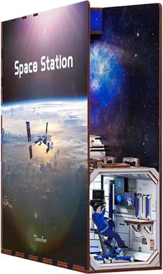 Tone-Cheer Book Nook Space Station DIY Modelbouw Knutselen