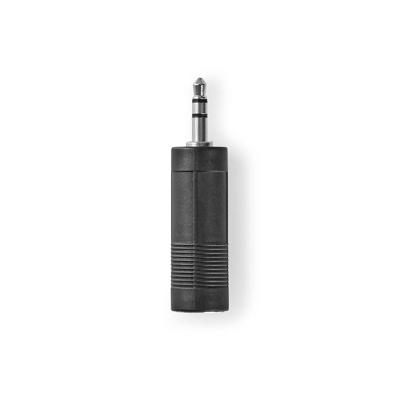 Nedis CAGB22935BK Stereo-audioadapter 3,5 Mm Male - 6,35 Mm Female Zwart