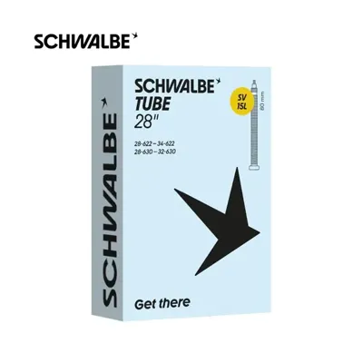 SCHWALBE binnenband sv15l 28 inch 28/34-622/30 fv 40mm SCHWALBE binnenband sv15l 28 inch 28/34-622/30 fv 40mm