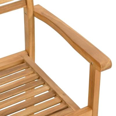 Tuinstapelstoelen 2 pcs Bruin 55.5 x 55.5 x 90 cm - thumbnail