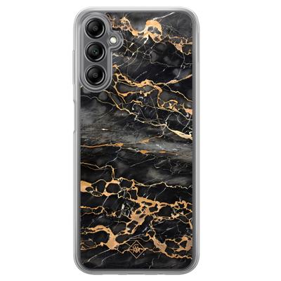 Samsung Galaxy A14 hybride hoesje - Marmer grijs brons
