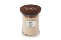 WoodWick Geurkaars Mini White Honey - 8 cm / ø 7 cm - Geurkaars in Glas - Houten Lont - thumbnail