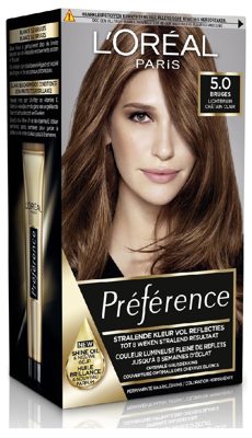 L'Oréal Paris Préférence 5.0 Bruges Lichtbruin L'Oréal Paris Préférence 5.0 Bruges Lichtbruin