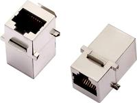 encitech 3101S-CAT6a RJ45-connector CAT 6a 2101-0115-06 Koppeling, dubbel Aantal polen (sensoren) 8P8C Metaal 1 stuk(s) - thumbnail