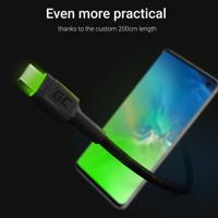 Green Cell KABGC13 USB-kabel USB 2.0 2 m USB A USB C Zwart - thumbnail