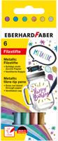 6 Metallic viltstiften Eberhard Faber 551006 - thumbnail