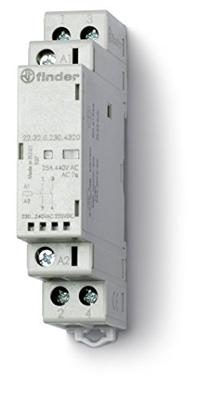 Finder 22.32.0.230.4520 Contactor 1x NO, 1x NC 230 V/DC, 230 V/AC 25 A 1 stuk(s) Finder 22.32.0.230.4520 Contactor 1x NO, 1x NC 230 V/DC, 230 V/AC 25 A 1 stuk(s)
