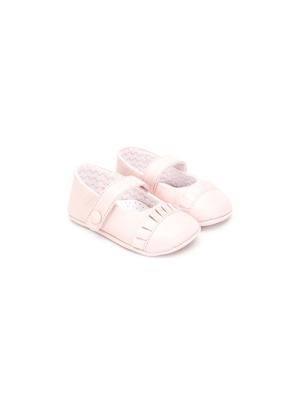 Emporio Armani Kids ruffle trim pre-walkers - PINK Emporio Armani Kids ruffle trim pre-walkers - PINK