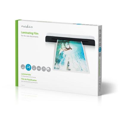 Nedis A4 Lamineerfolie 100um, 100 stuks