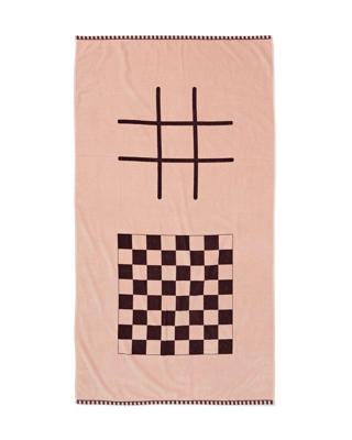 HEMA Strandlaken met spel 180x100cm katoen