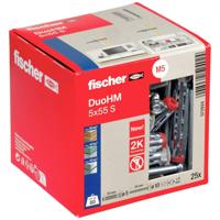 Fischer 572924 DuoHM 5x55 S PH TX Hollewandplug 55 mm 25 stuk(s) - thumbnail