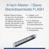 AS Schwabe 18672 Master/slave-stekkerdoos Wit, Zwart Randaarde stekker 1 stuk(s) - thumbnail