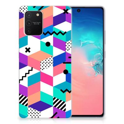 Samsung Galaxy S10 Lite | TPU Hoesje | Blokken Kleurrijk