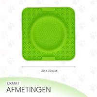 Eat Slow Live Longer Lick Mat Wave Green - thumbnail