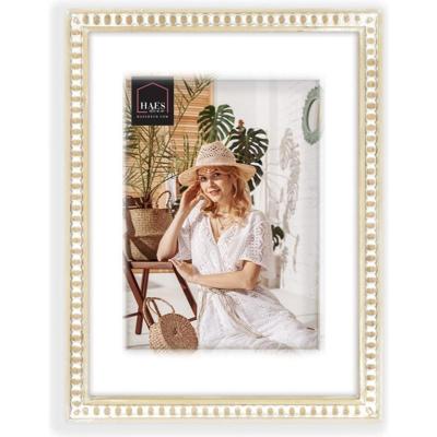 Haes Deco Houten Fotolijst Tignes Bruin / Wit met Passe-Partout voor foto 13x18 / 18x24 - UT7218HS