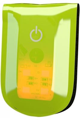 Wowow Magnetlight lampje, 4 rode leds, met magneetsluiting, met batterij