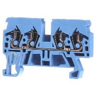 WAGO 870-834 Doorgangsklem 5 mm Spanveer Toewijzing: N Blauw 100 stuk(s) - thumbnail