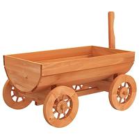 Wagen decoratief 70x43x54 cm massief vurenhout - thumbnail