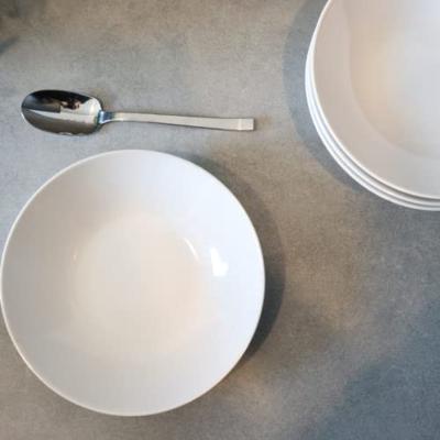 OTIX Diepe Borden Bordenset Wit Pastaborden Soepborden 6 stuks 20cm...