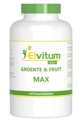 Elvitum Groente en fruit max 240 Kauwtabletten Elvitum Groente en fruit max 240 Kauwtabletten