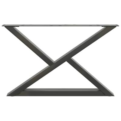 Salontafelpoten 2 st 70x(42-43,3) cm staal antraciet