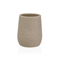 Tandenborstelhouder Versa Beige Hars 8,5 x 10 x 8,5 cm - thumbnail