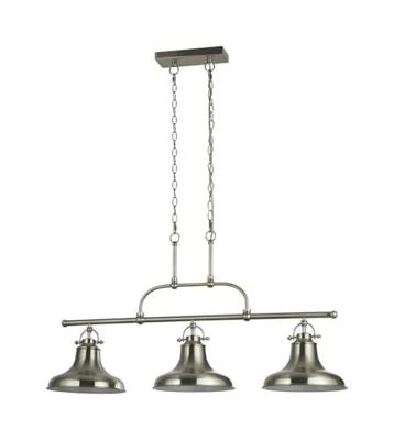 Searchlight Eetkamer hanglampDallas mat zilver - 3193-3SS
