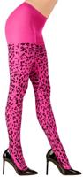 Panty luipaard roze - thumbnail