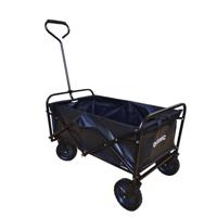 FEDEC Opvouwbare Bolderkar - Tot 75KG - PU banden - Zwart - thumbnail